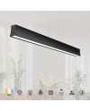 HANOK * LÁMPARA LINEAL LED 38W 3000K 110º NEGRA